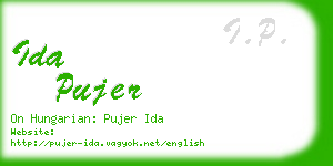 ida pujer business card